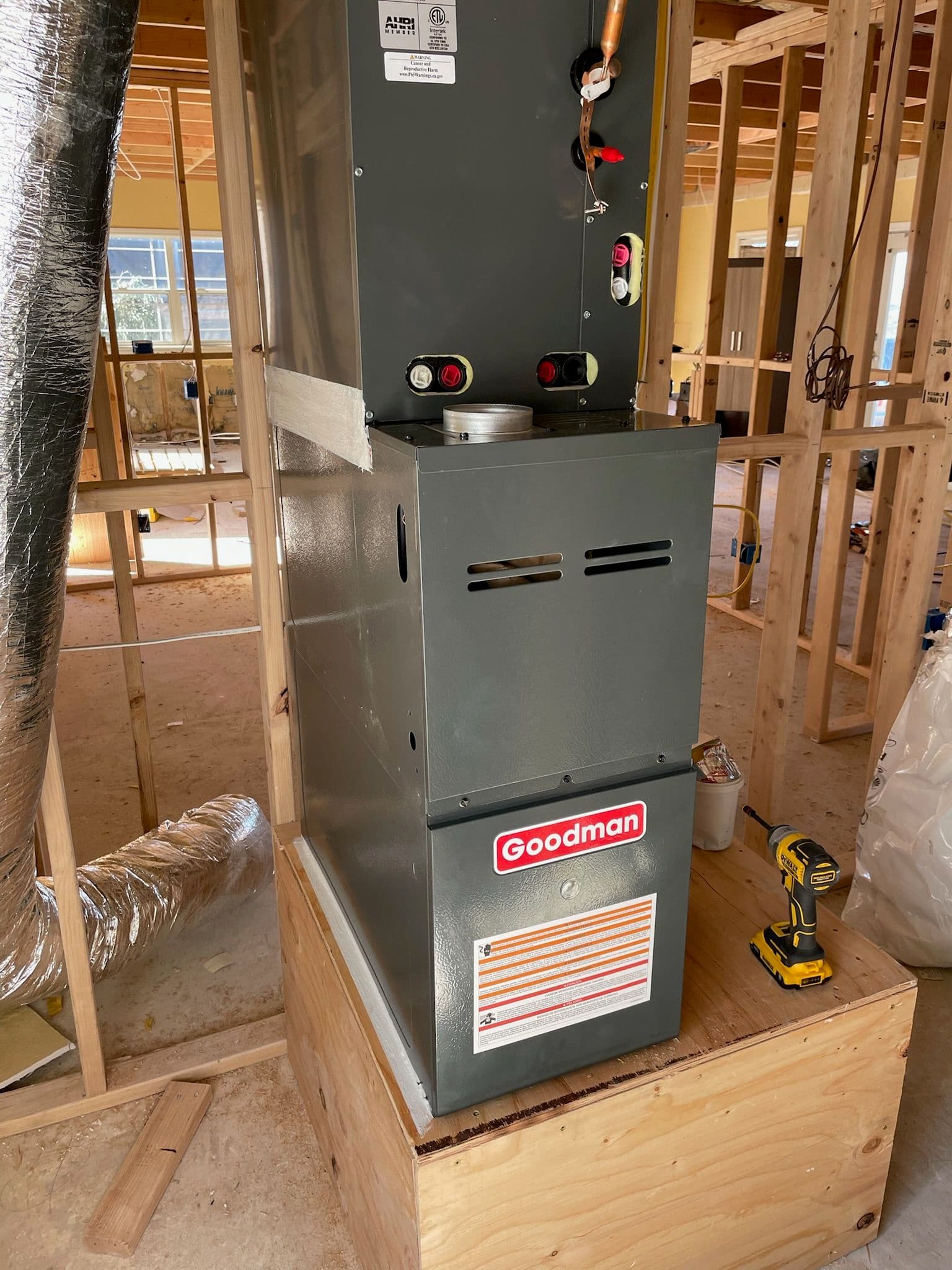 Goodman HVAC Installation for Custom Home in Valley Center image