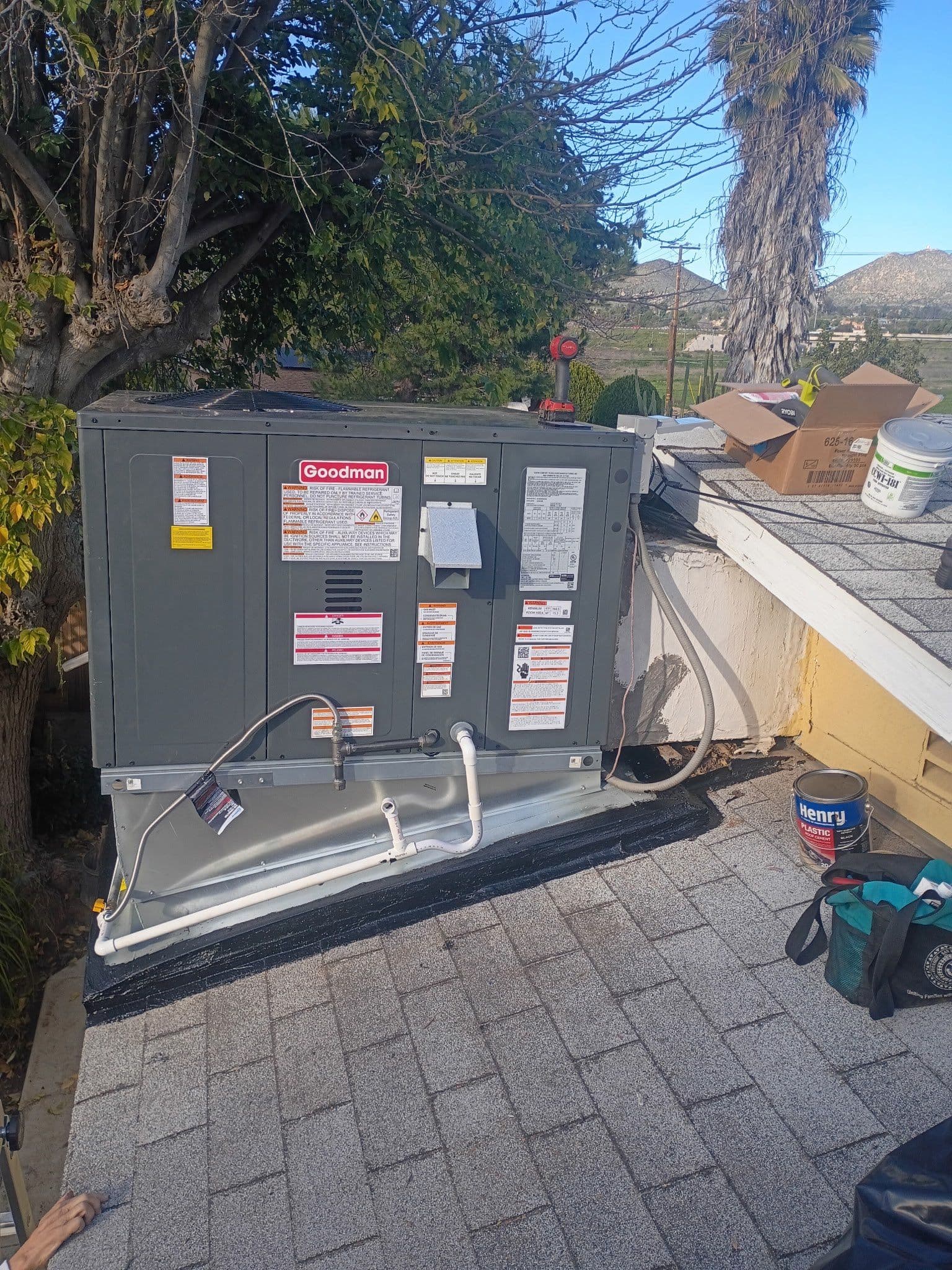 HVAC Installation on a Sunny Wildomar Rooftop image